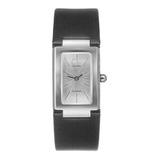 Reloj Calvin Klein Mujer Cuero Negro Moda Suizo K5923126