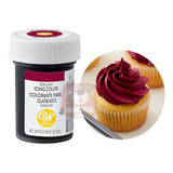 Colorante En Gel Borgoña Bordo Comestible Wilton Glace Real