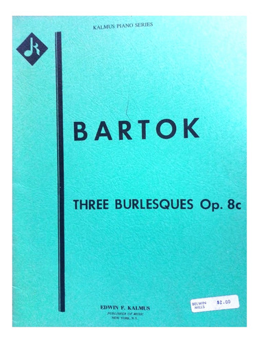 Bela Bartok 2 Burlesques Para Piano Partitura