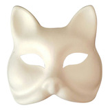 Máscara Pintada A Mano Mask Foxes Pulp Blank