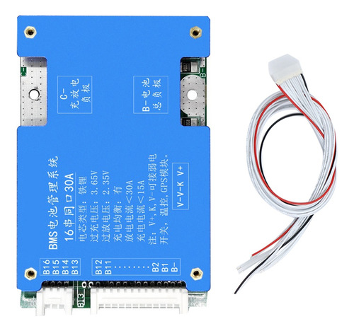 Placa De Protección De Batería De Litio Lifepo4 De 16s, 48 V