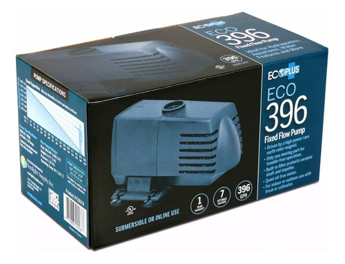 Ecoplus  396 Ghp Sumergible Para Acuarios Y Fuentes 