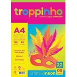 Papel Color Set Neon Criativo A4 120g C/20 Folhas