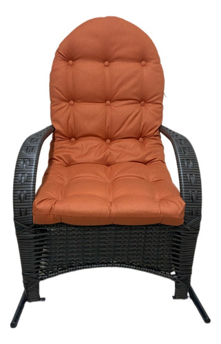 Cadeira Balanço Poltrona Descanso Com Almofada Ergonômica