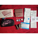 Nintendo Ds Lite Color Rosa Con Caja Y Manuales + Funda + Ju