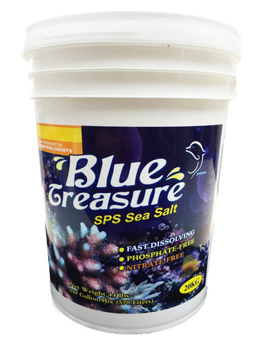 Sal Blue Treasure Sps Sea Salt 20kg Balde Spid Fish