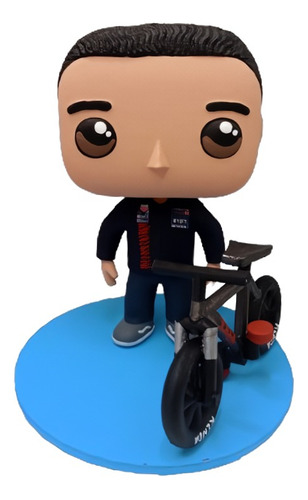 Funko Pop Personalizado Con  Bicicleta Y Caja