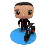 Funko Pop Personalizado Con  Bicicleta Y Caja