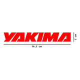 Yakima Logo Sticker Vinil 2 Pzs Rojo $135 Nuevo Mikegamesmx