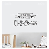 Vinil Decorativo Antes De Salir Sticker De Pared 35x56cm