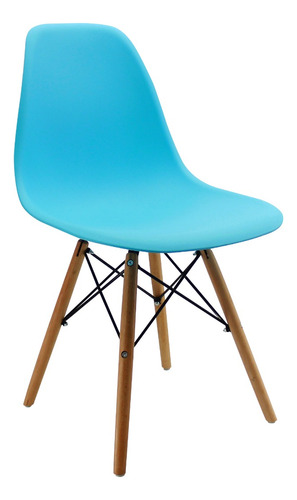 Silla Eames Para Sala Comedor Patas En Madera + Garantía