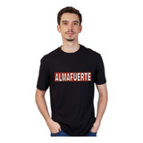 Remera Negra Almafuerte - Rock - Unisex - Manga Corta 