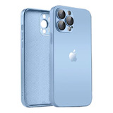 Case Proteção Capinha Para iPhone 11 Ao 15 Pro Max Capa Cor Azul Sierra Para iPhone 13 Pro Max