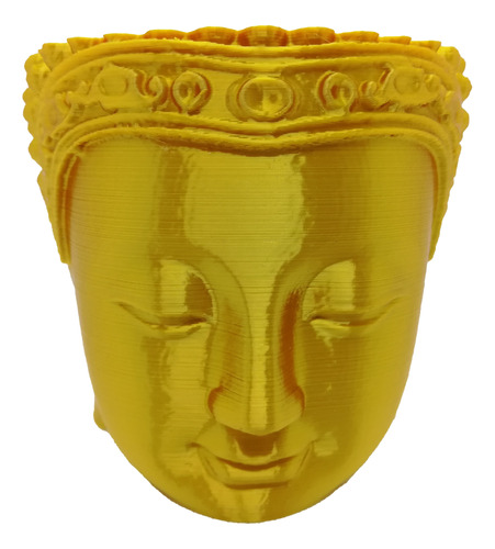 Maceteros Cabeza Buda Impresos En 3d - 8 Cms. De Altura
