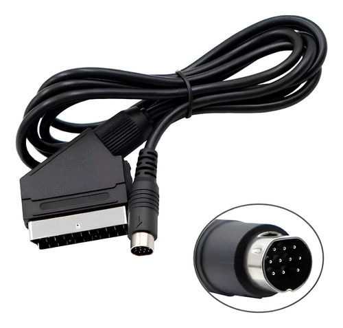 Cabo Scart Rgb Para Sega Saturno Bitfunx Saturn Ntsc E Pal