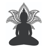 Adesivo Parede Decorativo Buda Budismo Meditação Yoga Mod. 1