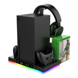 Suporte Xbox Series X Preto Resfriador E Carregador Ípega