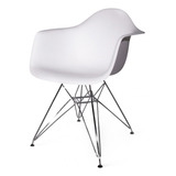 Sillon Eames Eiffel Plastico Base Cromada