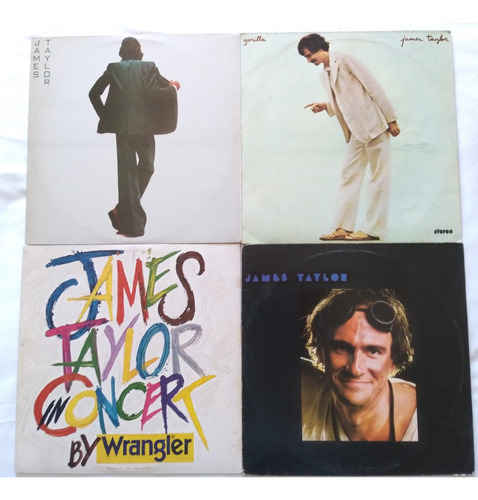 Lp Vinil James Taylor 4 Discos Nacionais Ótimos Lote 2