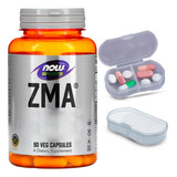 Zma Zinco Magnésio 800mg Now Foods 90 Caps + Porta Cápsulas