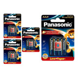 Kit 24 Pilhas Alcalina Premium Panasonic Aaa Palito Cartela