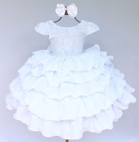 Vestido Infantil Floral Princesa Formatura Casamento Daminha