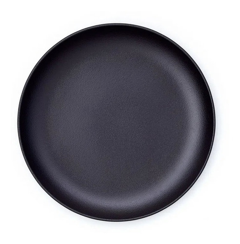 Fuente Plato Playo 21 Cm Rak Negro Porcelain Premium