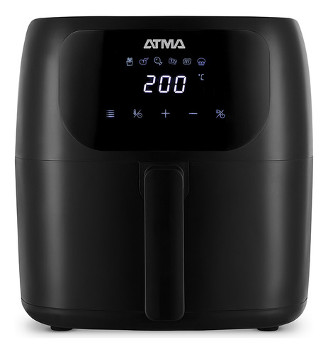 Freidora De Aire Digital Sin Aceite Atma Pro Fr60arbp 6,5l Color Negro
