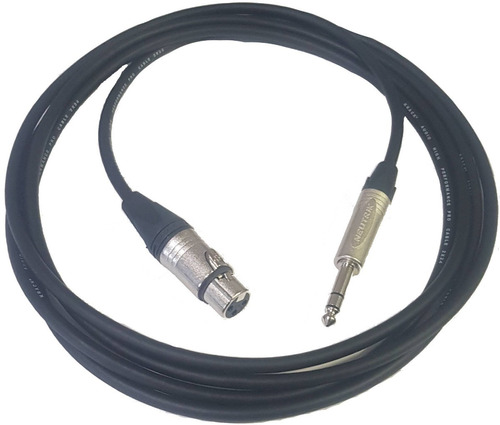 Cable Balancea Xlr Hembra A Plug 6.3 3 Mts Conector Neutrik