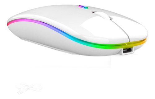Mouse Sem Fio Recarregável Wireless Optico Led Rgb Gamer