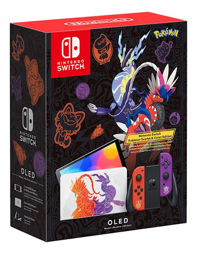 Nintendo Switch Oled 64gb Pokémon Scarlet & Violet Edition Especial Com Nota