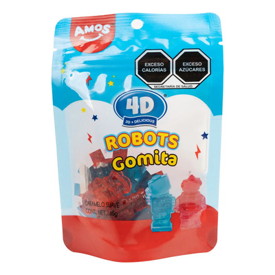 Gomita Amo's 4D caramelo suave | MercadoLibre