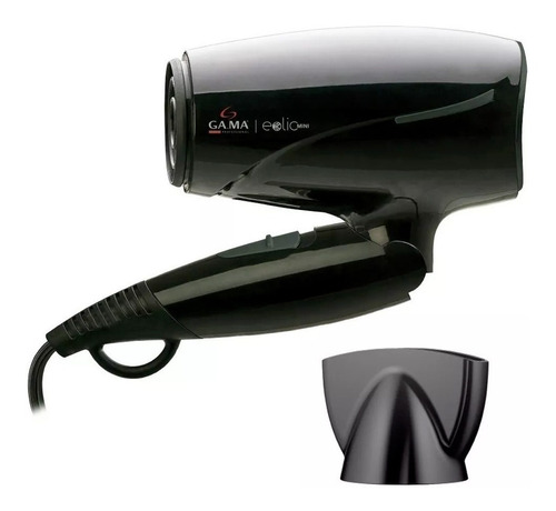 Gama Secador De Pelo Eolic Travel Plegable 1600w Color Negro