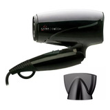 Secador De Pelo Gama Eolic Mini 1600w Plegable Liviano Viaje Color Negro