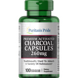 Puritans Pride | Charcoal (activated) | 260mg | 100 Capsules