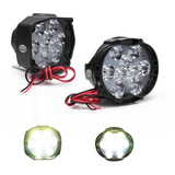 Faro 9 Led Fija Y Estrobo Auxiliar Auto Moto 4x4 Pvc 18w F1