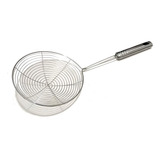 Escurridor Para Freír Multiuso Acero Inox Mediano 16 Cm 