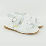 Huaraches Marca Kinder Para Niña 6021 Blanco 14.5 A 17 R 