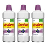 Kit 5 Desinfetante Bactericida  Lysoform Lavanda 1 Litro 