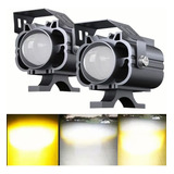 Par Luces Led Auxiliares Faros De Lupa Para Auto Moto 120w