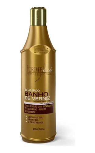 Shampoo Banho De Verniz  Brilho Extremo Forever Liss - 500ml