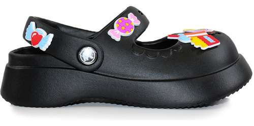 Sueco Mocasín Sandalia Eva Niña Moda Plataforma Escolar Pin