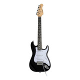 Guitarra Eléctrica Infantil Parquer Stratocaster St100 De Tilo 2020 Negra Laca