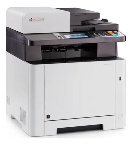 Impresora A Color  Multifunción Kyocera Ecosys M5526cdw Con Wifi Blanca Y Gris 120v