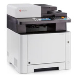 Impresora A Color  Multifunción Kyocera Ecosys M5526cdw Con Wifi Blanca Y Gris 120v
