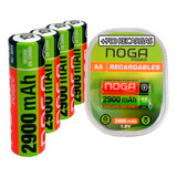 Pilas Aa Recargables Por 4 Unidades 2900mah Noganet Pcreg