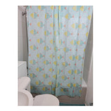 Cortina De Baño Tela Impermeable 180x180cm Peva - Adcesorios Color Peces