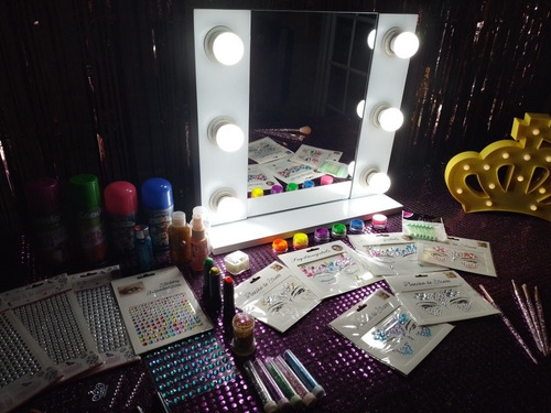 Stand De Glitter ,make Up Fluor Para Eventos .