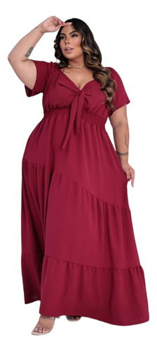 Vestido Longo Feminino Tamanhos Grandes Plus Size Evangélico