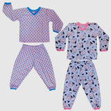 Pijama Inverno Longo De Bebê Conjunto De Dormir Para Menina